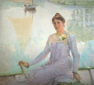 Emile Claus Portrait of Anna de Weert (nn02) china oil painting image